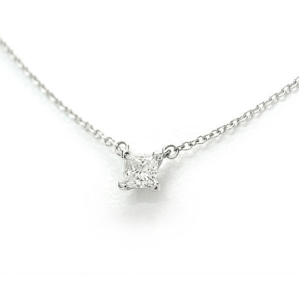 Tiffany Princess Cut Diamond Necklace